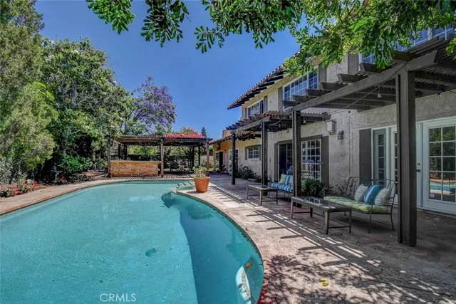 a view of outdoor space yard deck patio and outdoor seating