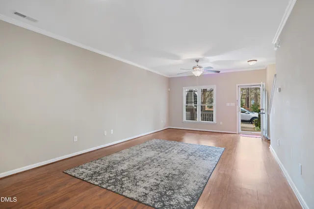 wooden floor in a room