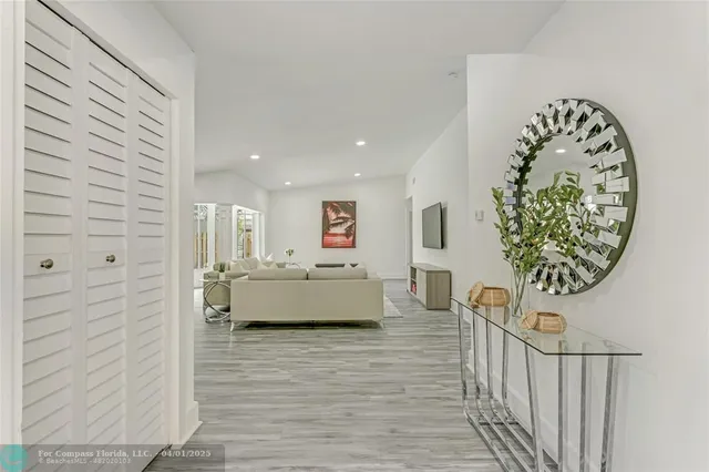 a very nice looking room with a large window