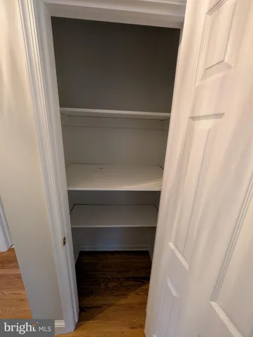 a close view of closet