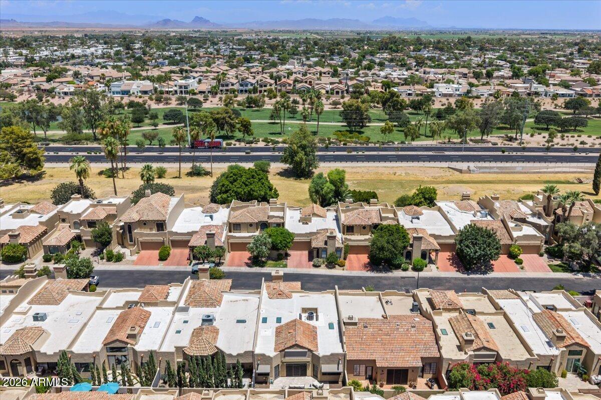 7955 East Chaparral Road, Unit 125 Scottsdale, AZ 85250 - Photo 51 of 56 Aerial Back of Home