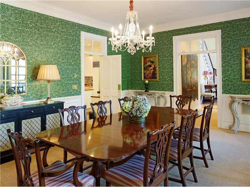 56 Dingletown Road Greenwich, CT 06830 - Photo 4 of 20 a view of a dining room with furniture and chandelier