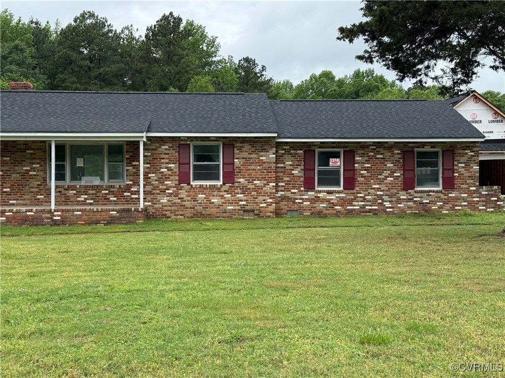 8900 Strath Road Henrico, VA 23231 - Photo 2 of 49 Ranch-style house with brick siding, roof with shi