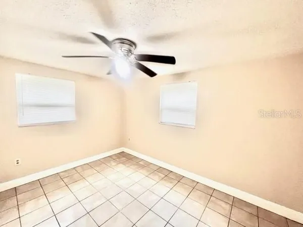 a view of a room with an empty space