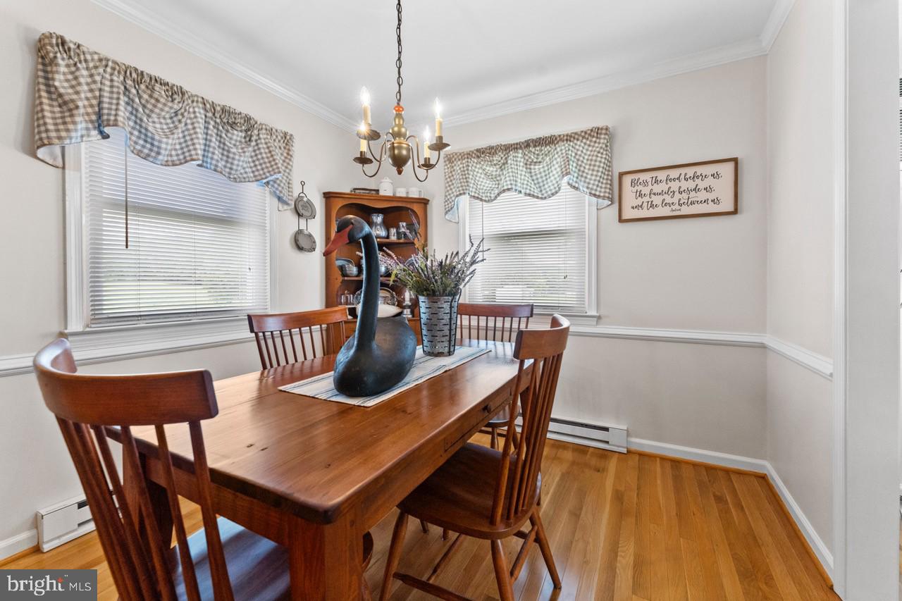 1118 Eppings Tract Road Montross, VA 22520 - Photo 12 of 28 Formal Dining Rm. w/hardwd.flrs,chair rail & crown