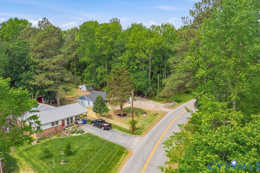 5306 Sterling Road Petersburg, VA 23803 - Photo 32 of 39 an aerial view of a house with garden space and sitting area
