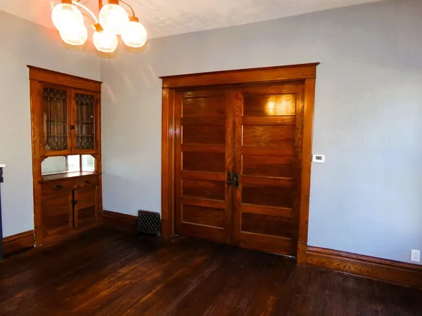 wooden floor in an empty room