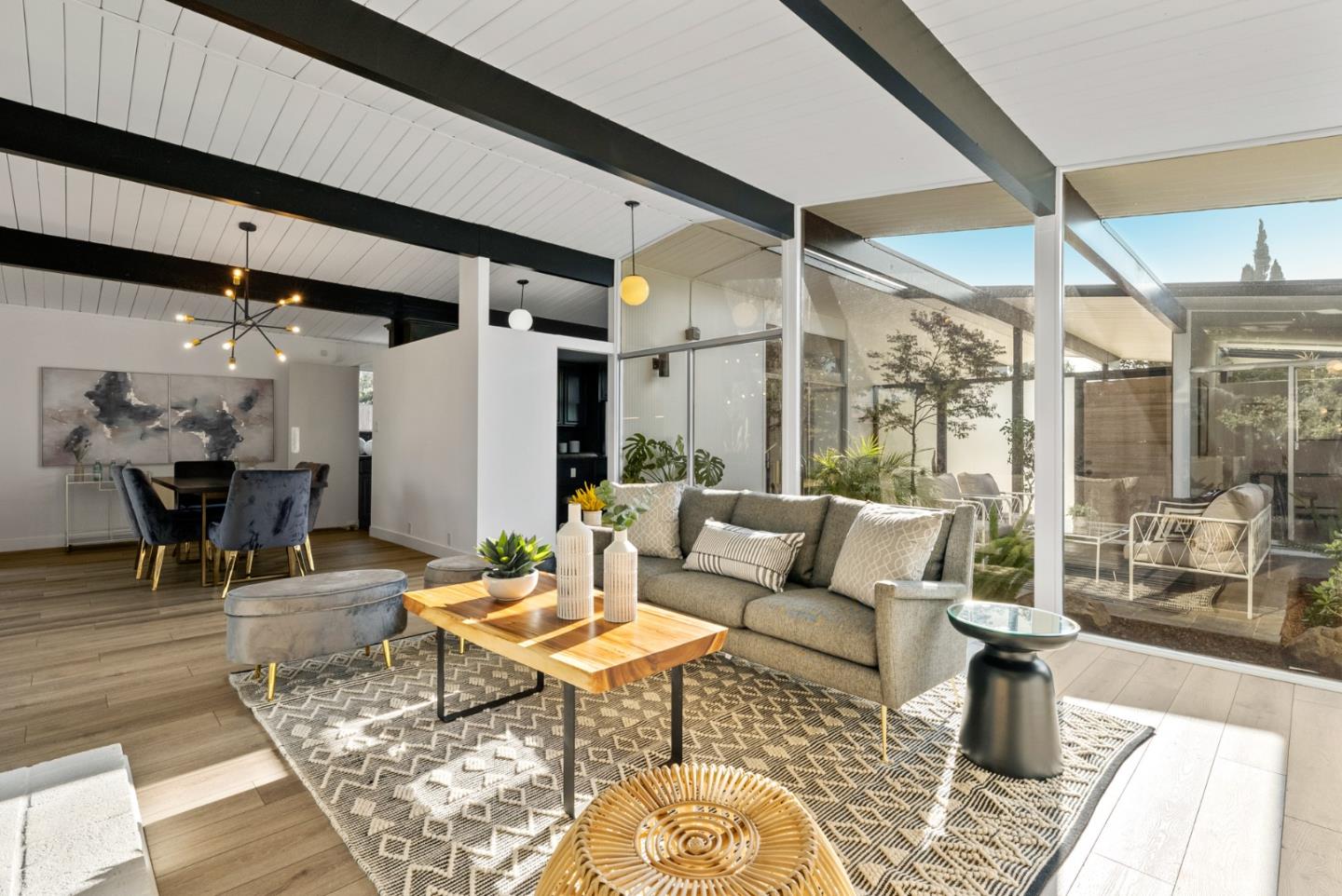 1420 Mallard Way Sunnyvale, CA 94087 - Photo 10 of 48 a living room with furniture and wooden floor