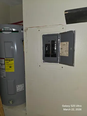a view of a livingroom with wooden floor
