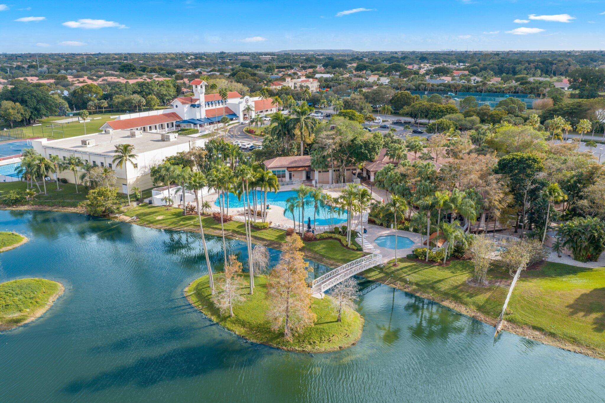 10678 Santa Laguna Drive Boca Raton, FL 33428 - Photo 36 of 40 an aerial view of residential houses with outdoor space