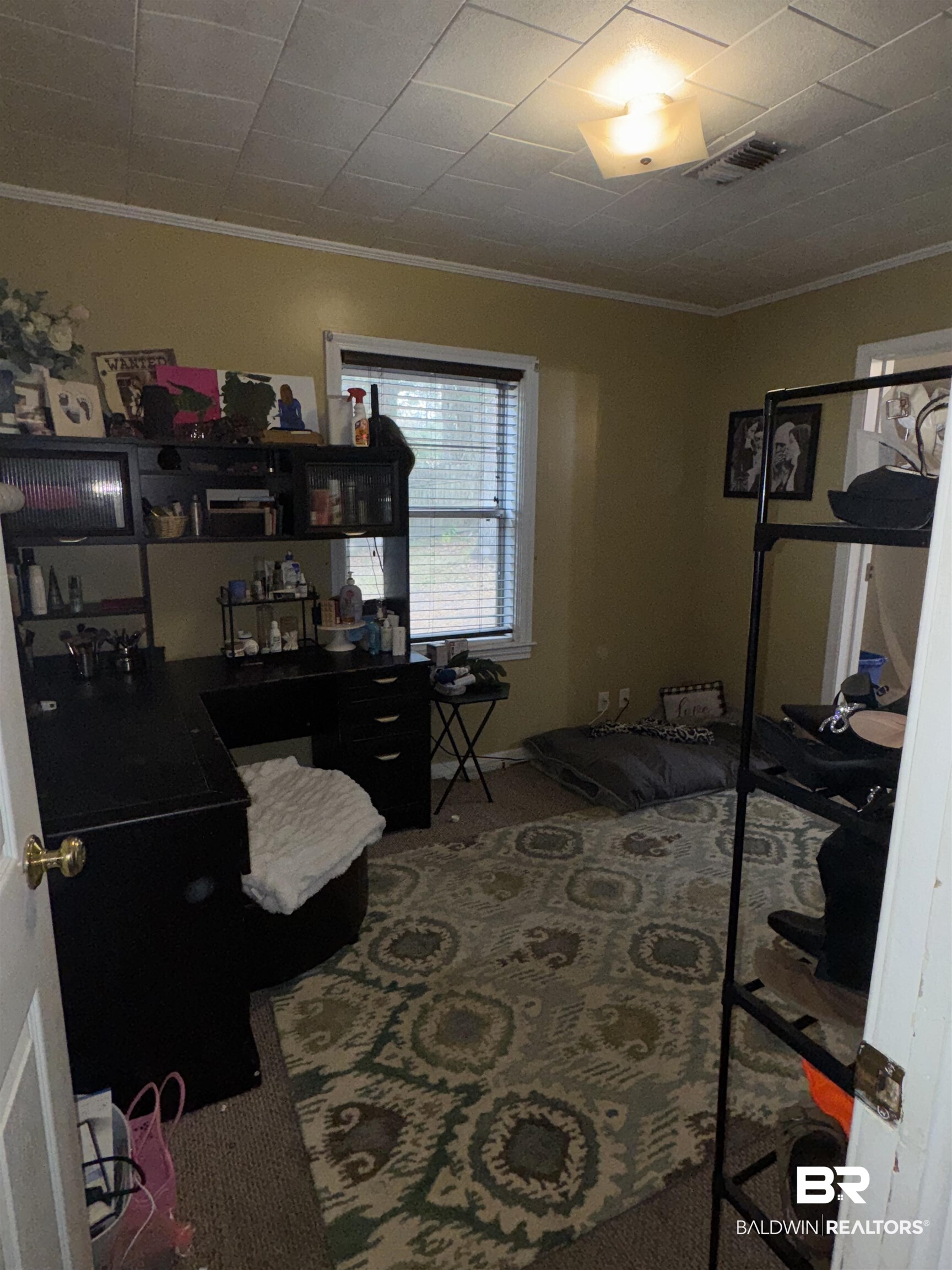 406 Cleveland Road Saraland, AL 36571 - Photo 12 of 16 Carpeted bedroom with ornamental molding