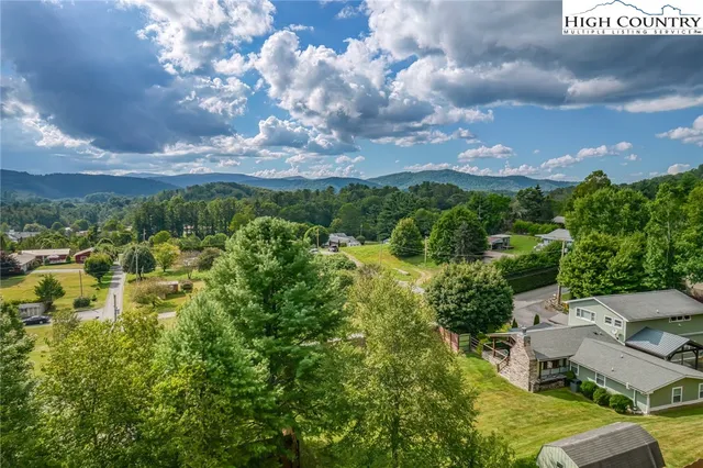a view of backyard of house