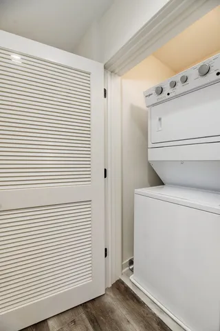 a view of utility room with washer and dryer