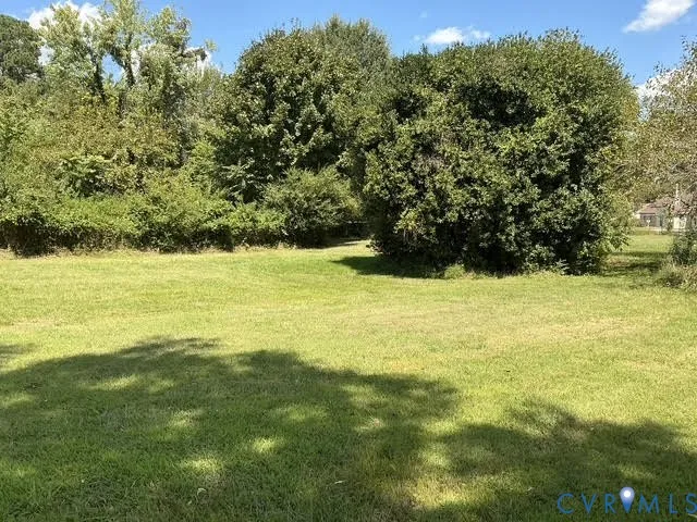 a view of an ocean from a yard