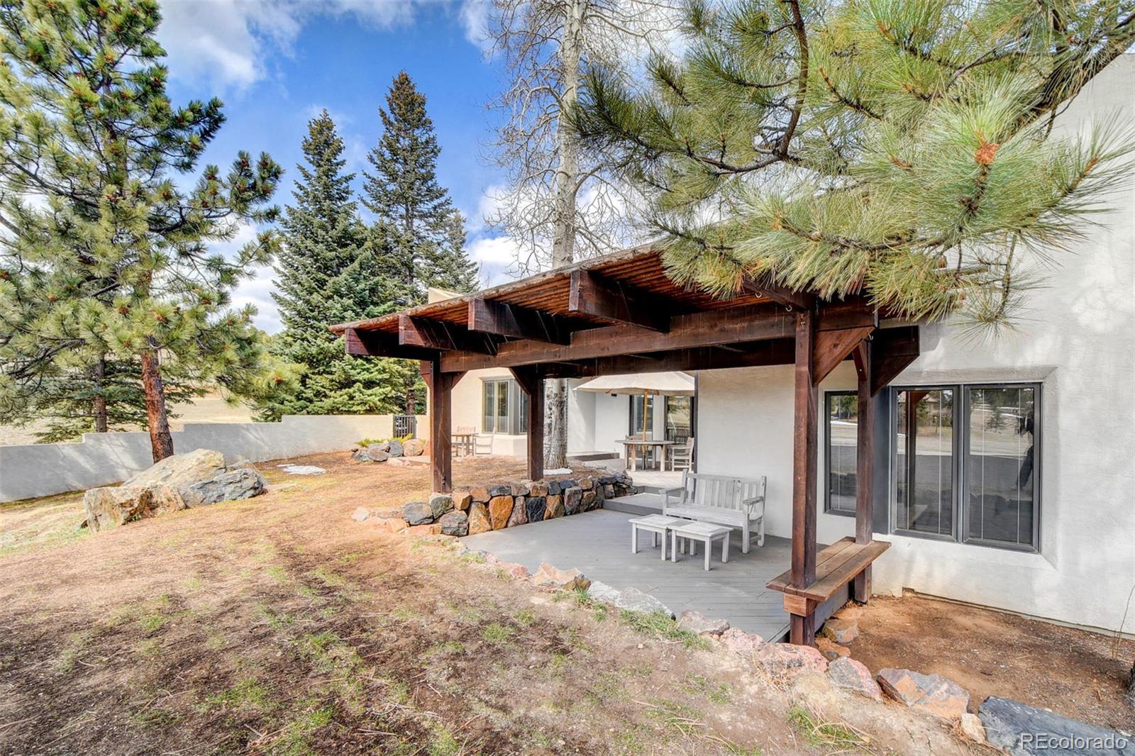 574 Spring Ranch Drive Golden, CO 80401 - Photo 30 of 40 a view of a backyard with a patio