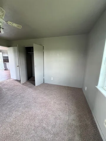 an empty room with a natural light