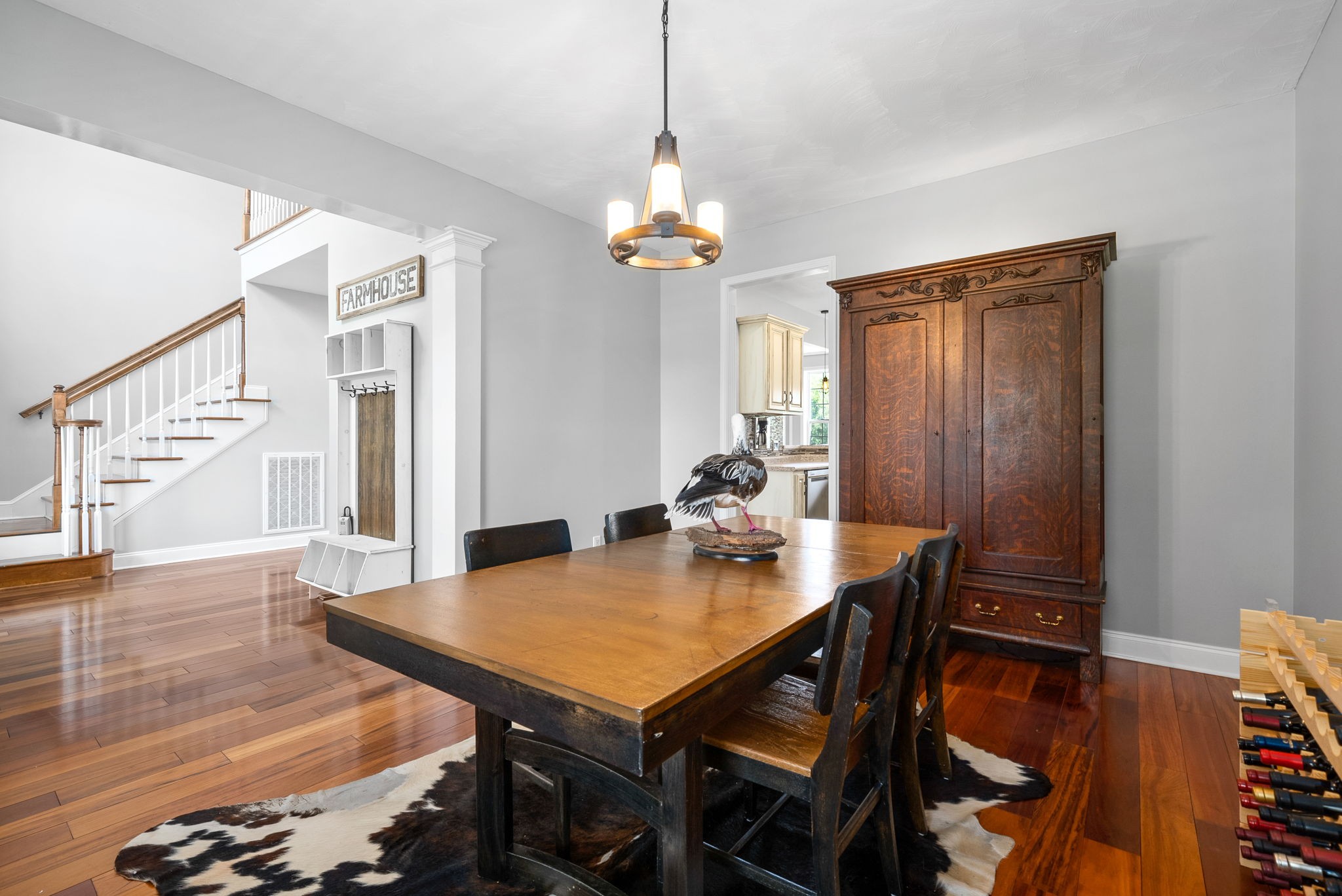 4555 Pineywoods Road Adams, TN 37010 - Photo 19 of 55 a view of a dining room with furniture window and wooden floor