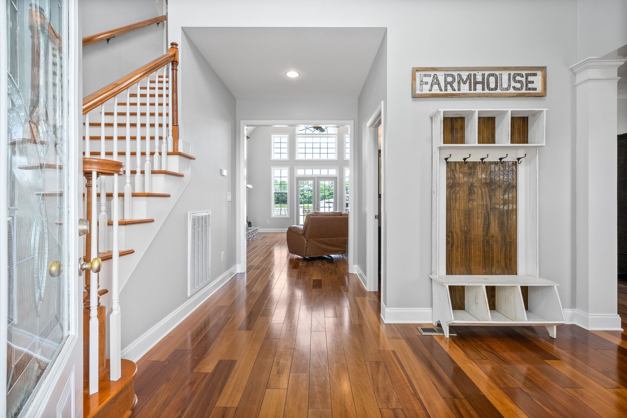4555 Pineywoods Road Adams, TN 37010 - Photo 5 of 55 a view of front door with furniture and wooden floor