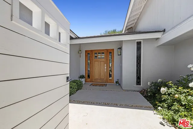 a front view of a house