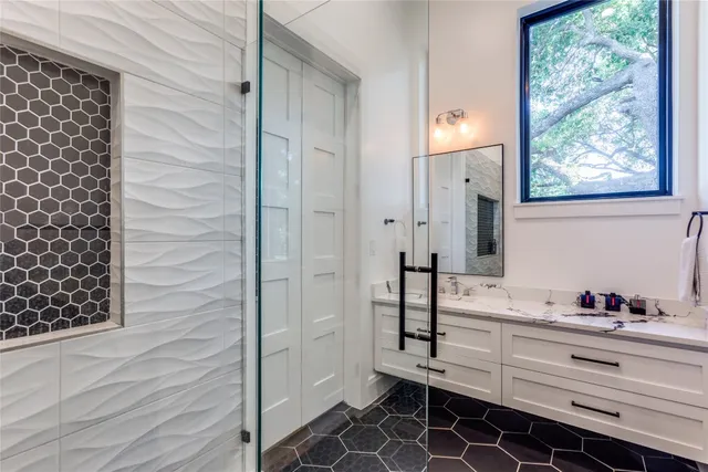 a living room with furniture a ceiling fan and a window