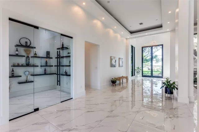 a living room with furniture fireplace and a flat screen tv
