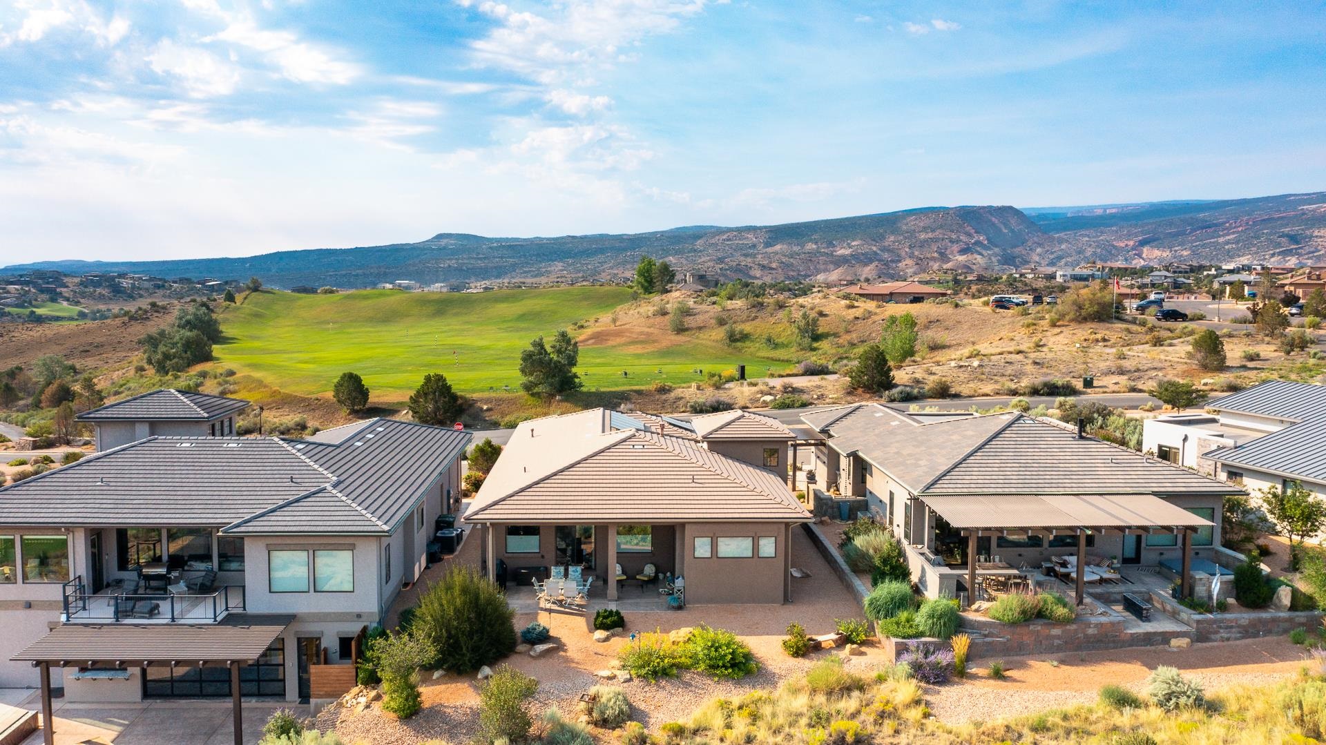 355 West Ridges Boulevard Grand Junction, CO 81507 - Photo 39 of 42 an aerial view of a residential apartment building with a swimming pool and garden