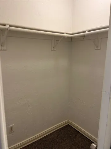 a close up view of racks on the wall