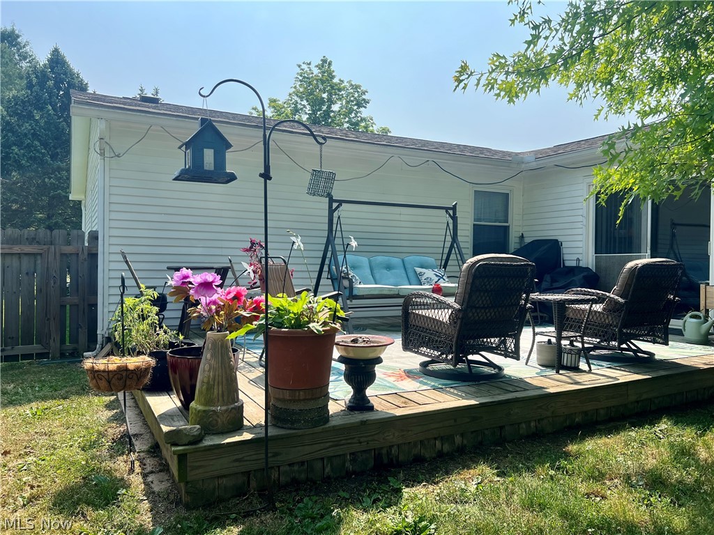 10071 Hazelton Road Streetsboro, OH 44241 - Photo 6 of 16 Back of property with a deck