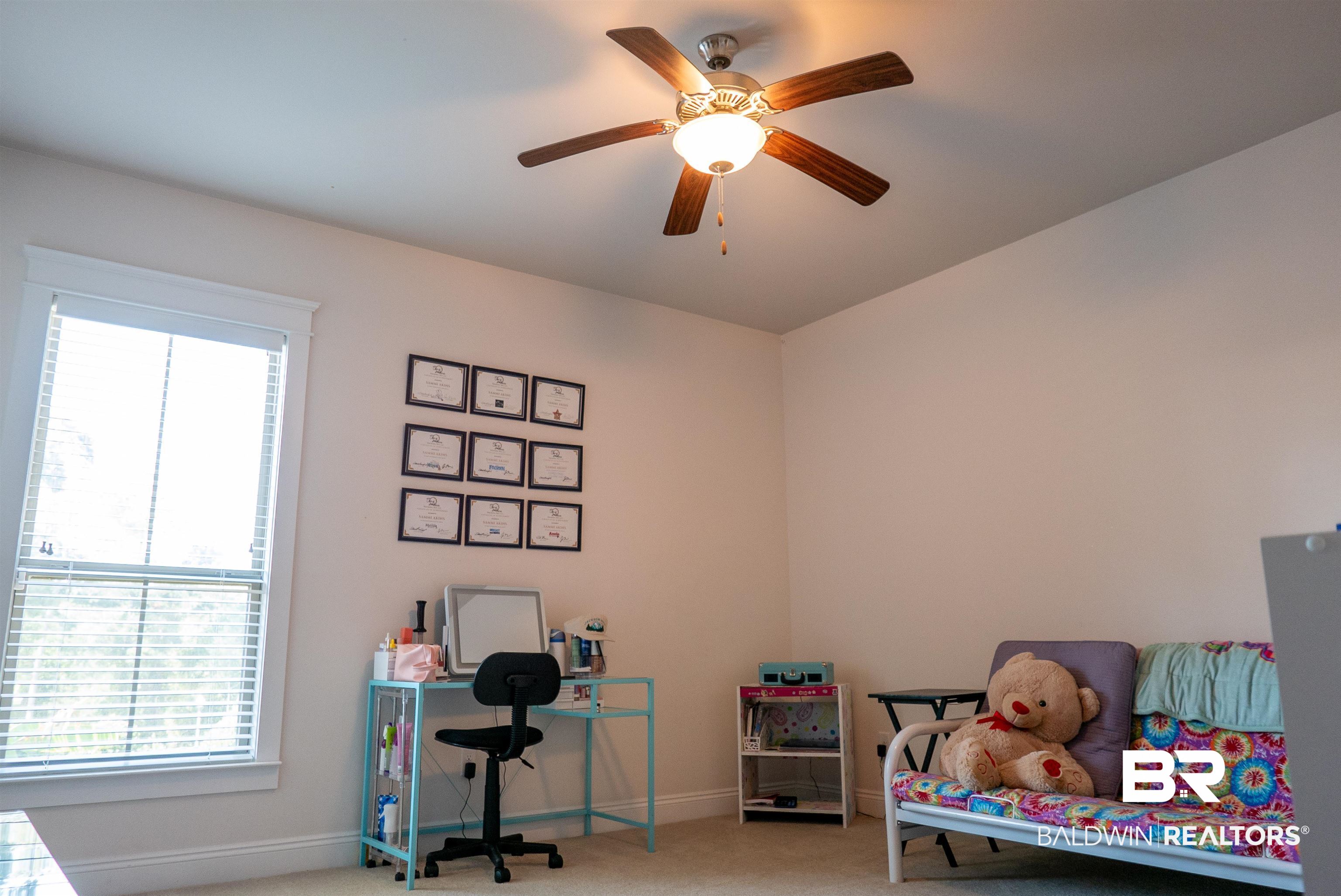 6684 Garrison Drive Daphne, AL 36527 - Photo 17 of 35 Bedroom featuring carpet floors and ceiling fan