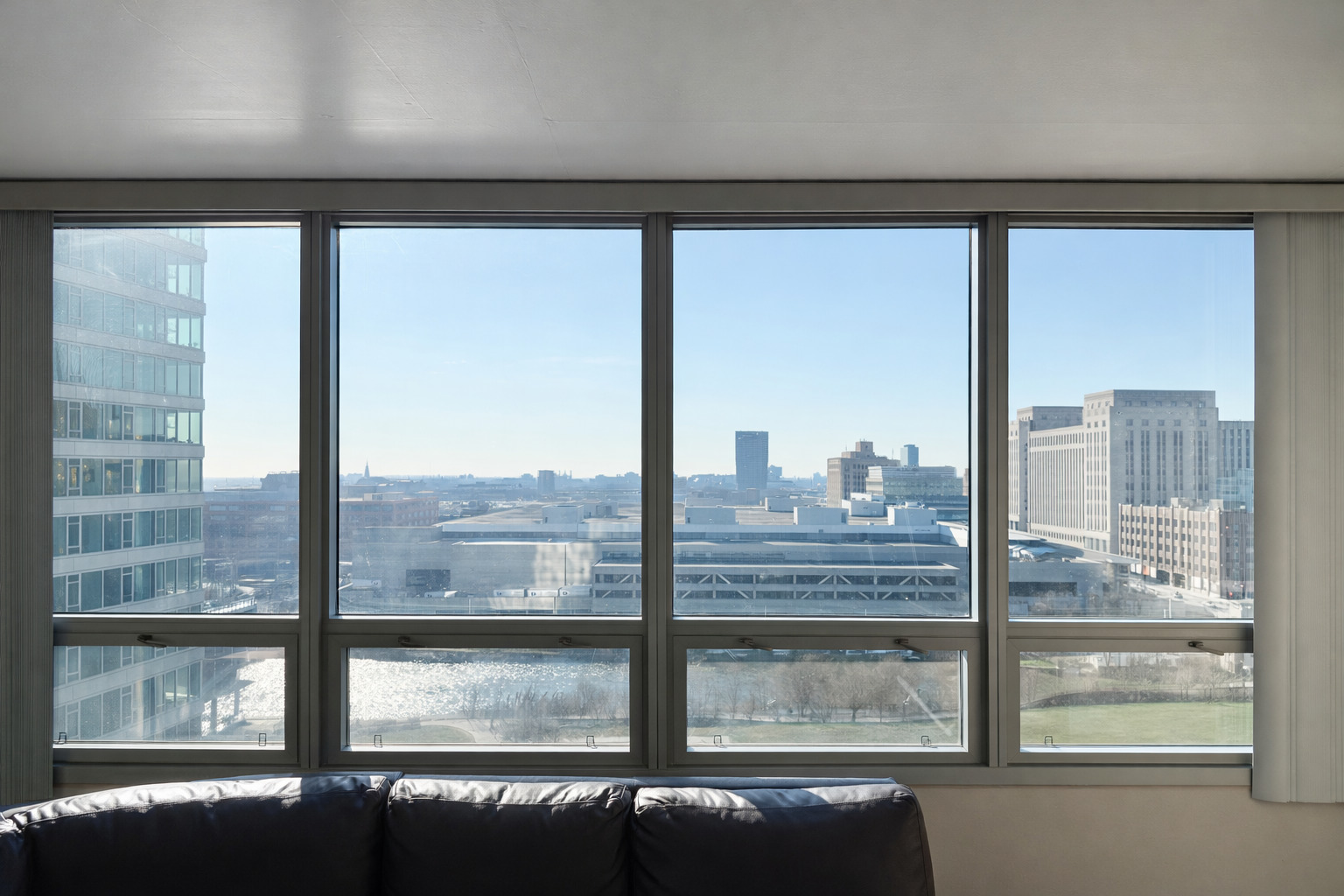 701 South Wells Street, Unit 1506 Chicago, IL 60607 - Photo 9 of 21 a view of a building from a window