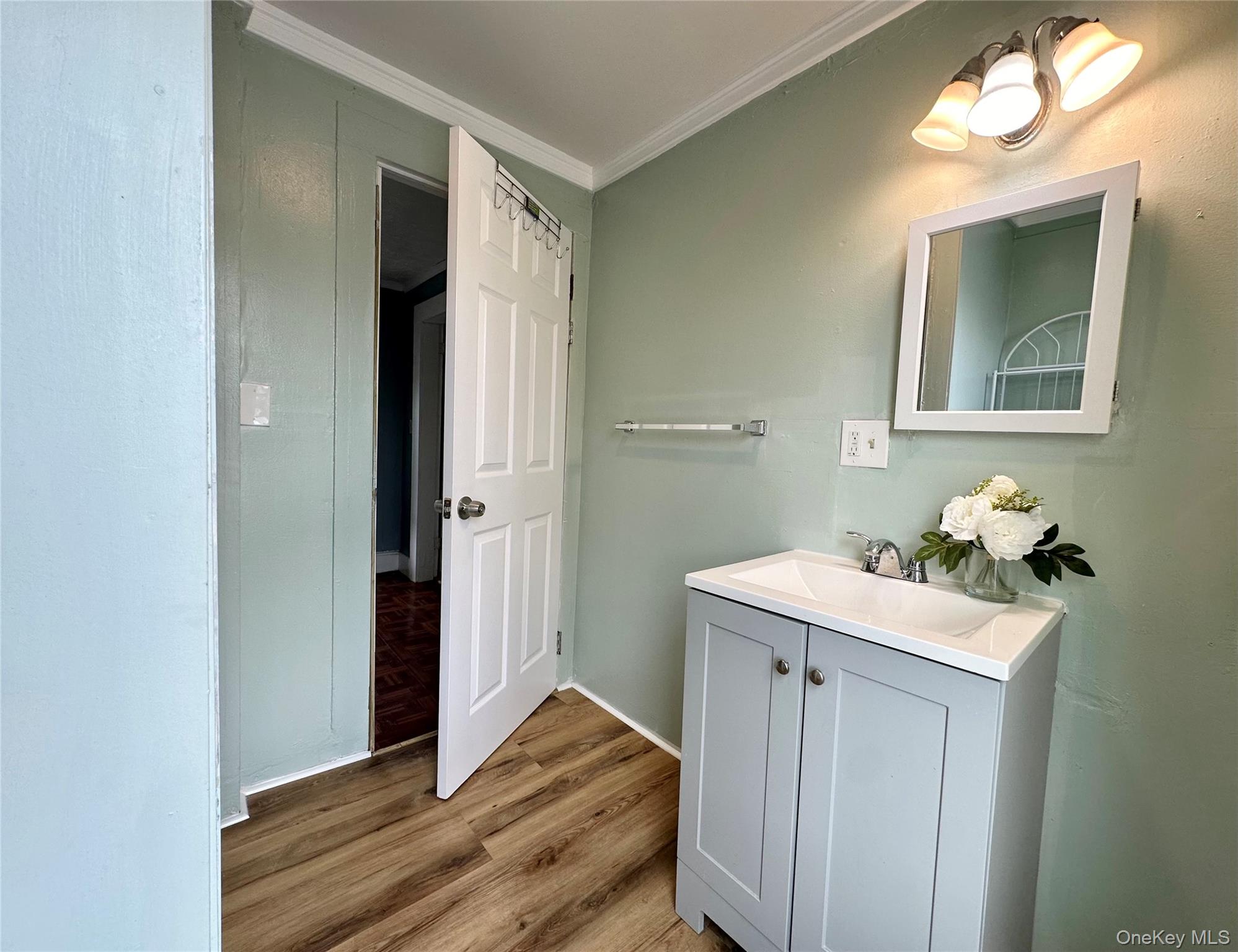 34 Smith Street Poughkeepsie, NY 12601 - Photo 34 of 46 a bedroom with a bed and a mirror