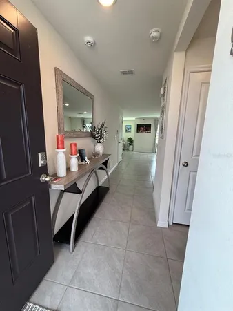 a room with furniture and a window