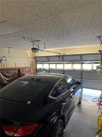 a car parked in garage