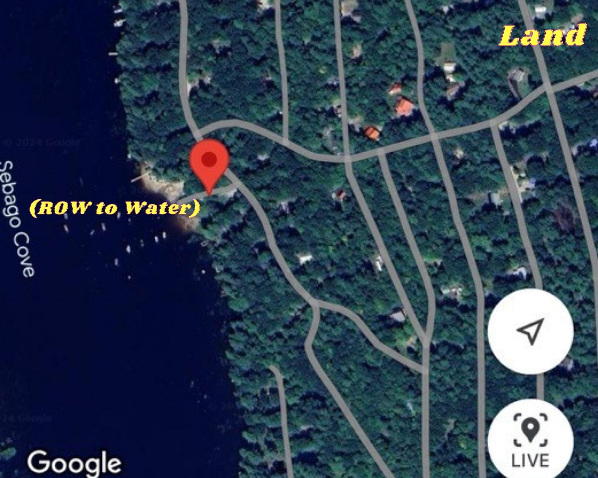 Google Pix showing Land and ROW