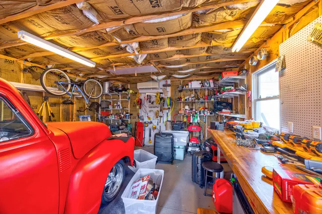 a view of storage and utility room