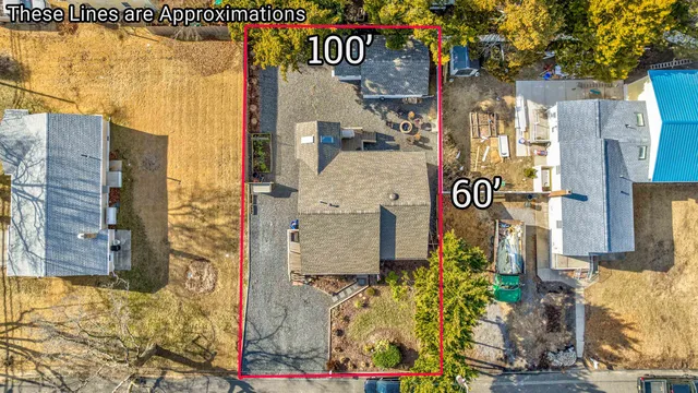 an aerial view of multiple house