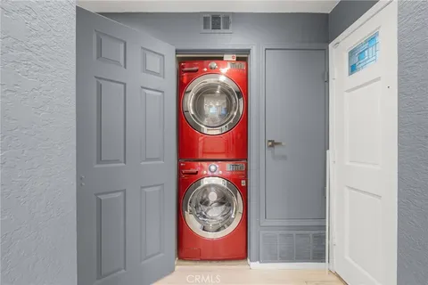 a view of a patio in back of house