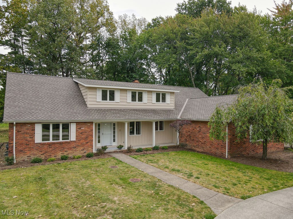 Front view of the home