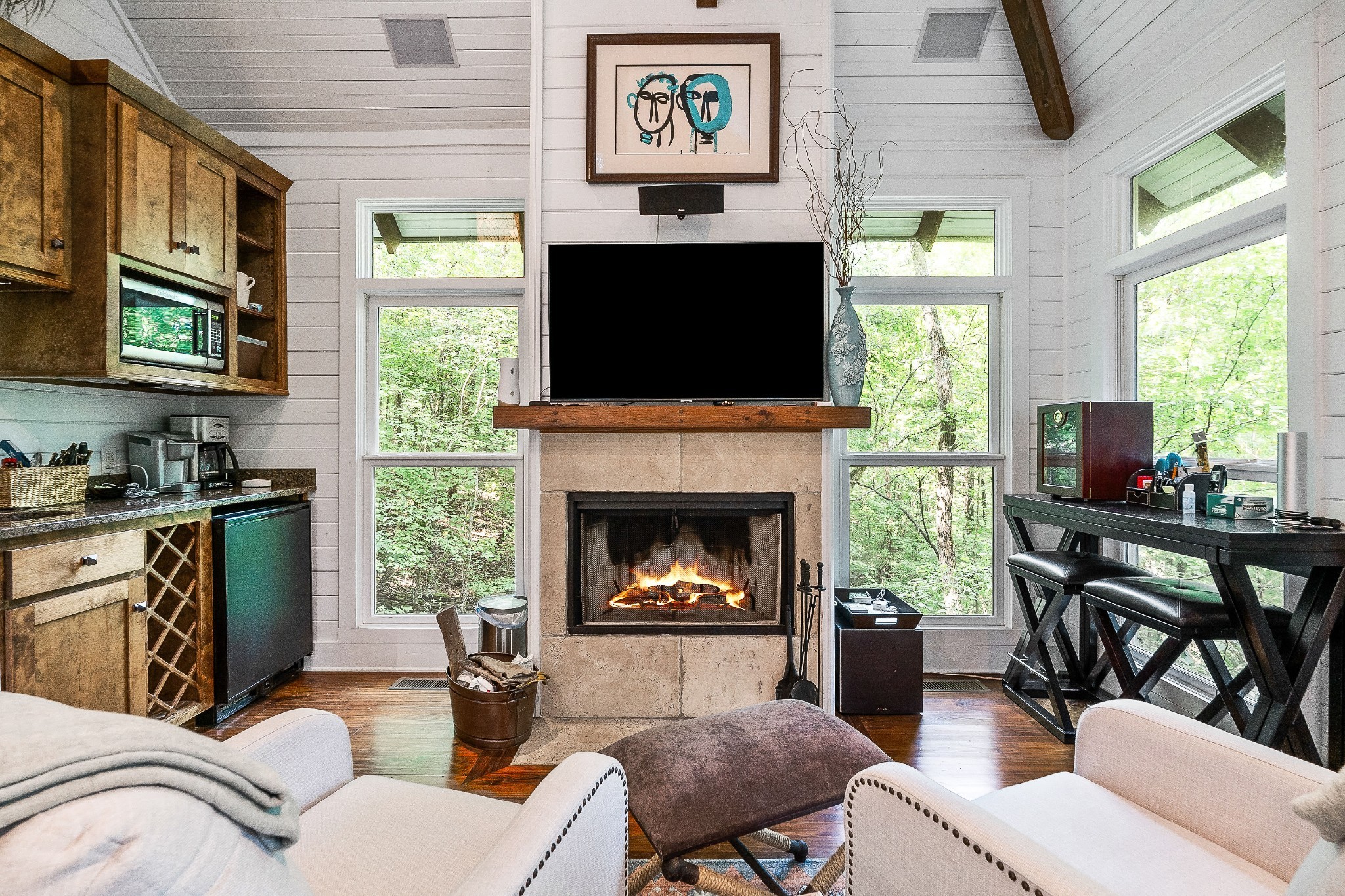 2541 Sparkman Town Road Doyle, TN 38559 - Photo 47 of 72 a living room with furniture a fireplace and windows