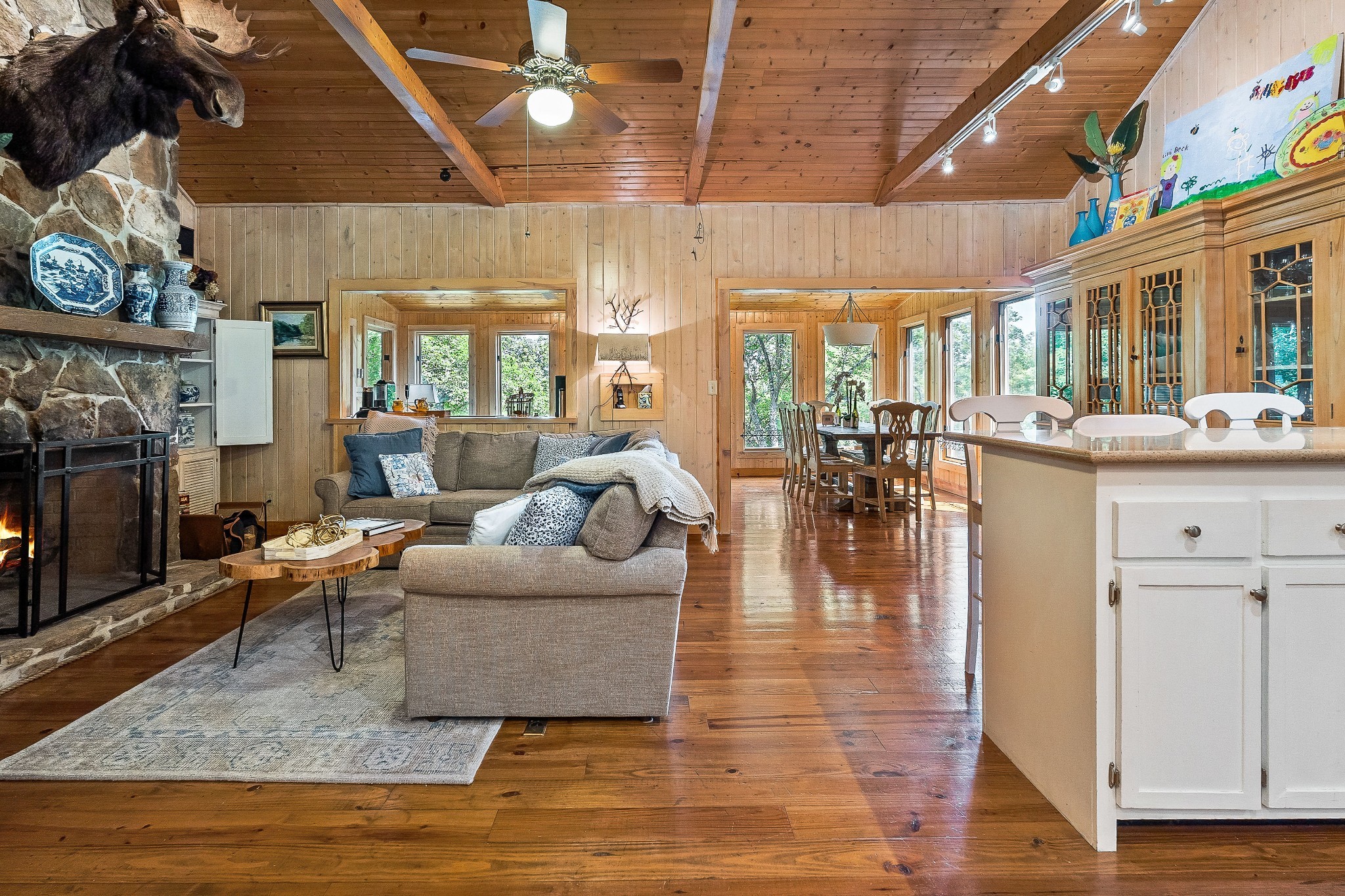 2541 Sparkman Town Road Doyle, TN 38559 - Photo 7 of 72 a living room with fireplace furniture and a wooden floor