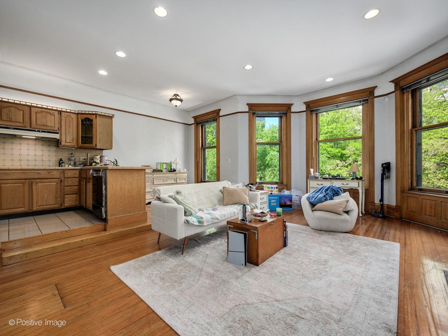 33 East Division Street Chicago, IL 60611 - Photo 24 of 34 a living room with furniture and large windows