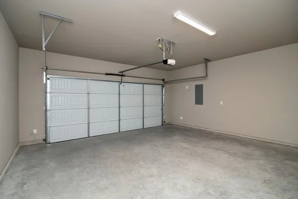a view of a garage