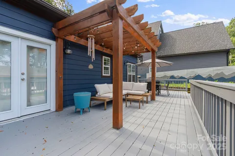 a view of outdoor space with seating area