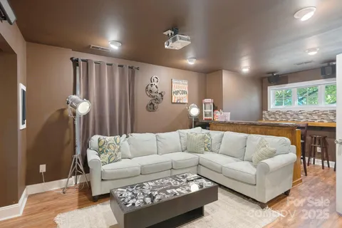 a bed room with a bed and furniture