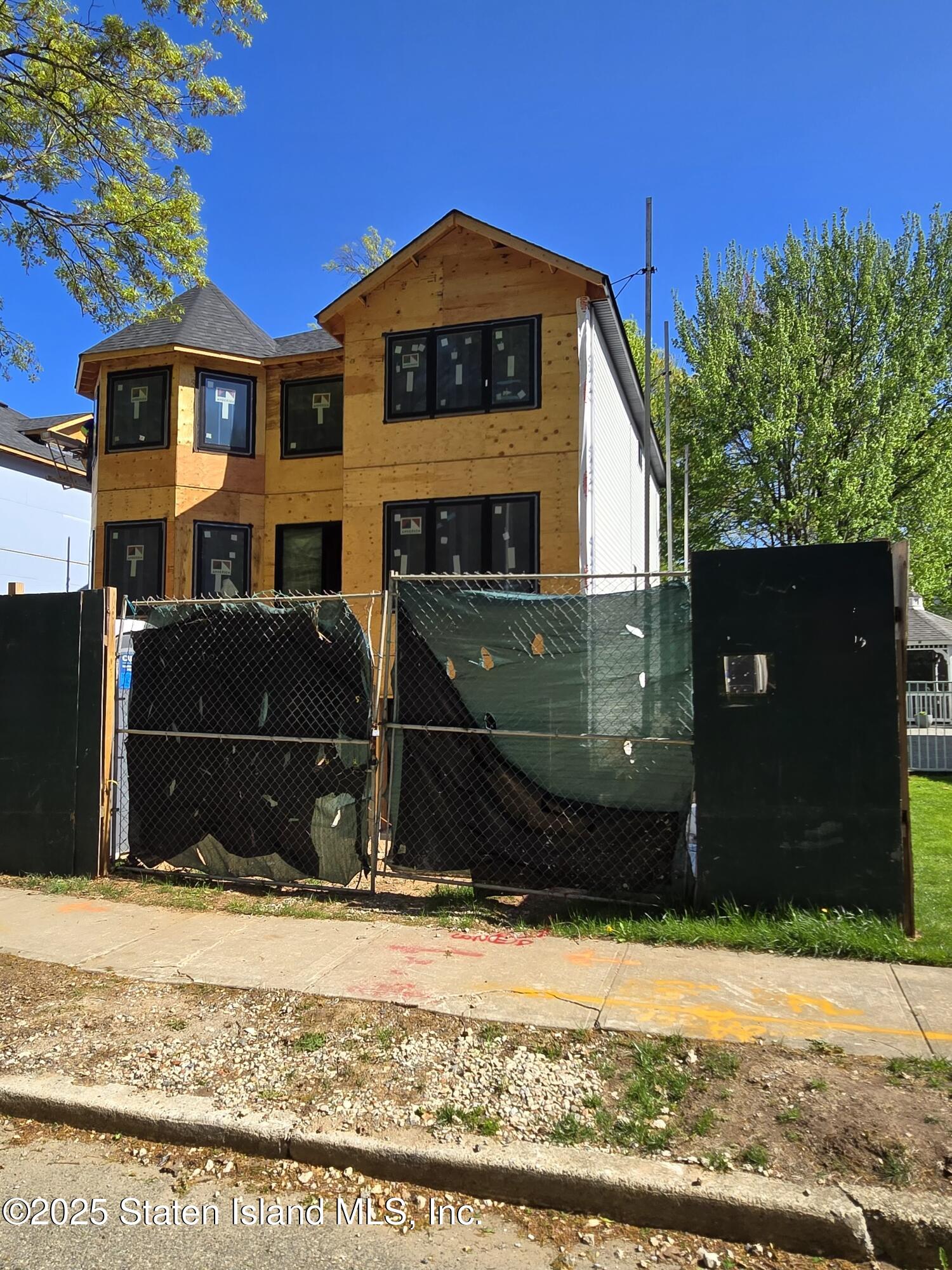 a front view of a house