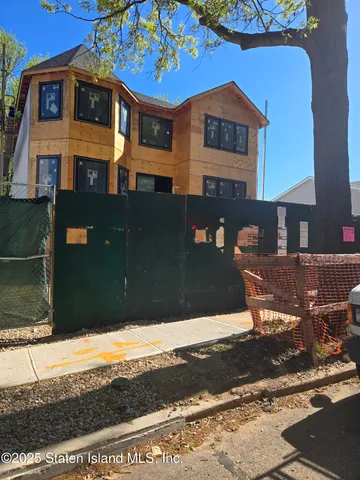 a front view of a building