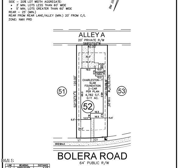 717 Bolera Road Knightdale, NC 27545 - Photo 6 of 53 plot plan