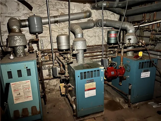 a store room with lots of storage and lots of racks