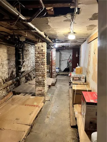 a room with storage and utility