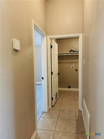 a view of closet area